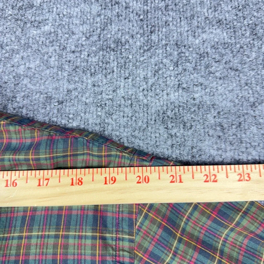 Polo Ralph Lauren Mens Green Plaid Button Down Shirt Cotton Long Sleeve XL
